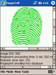 FingerCell EDK Trial screenshot